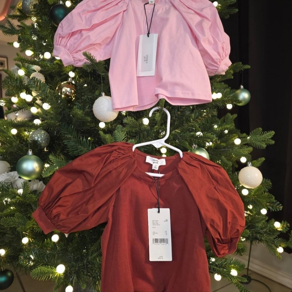 Charming Kids Blouses in Pink and Red